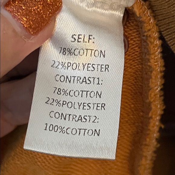 Easel Earth Tone Mixed Media Patchwork Crewneck Sweatshirt w/Plaid Accents - Picture 9 of 9